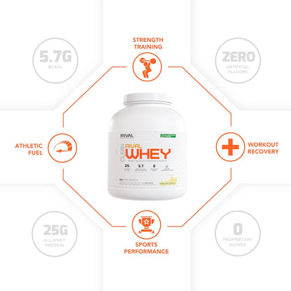Naturally Flavored Rival Whey - Honey Nut Vanilla- 5lb