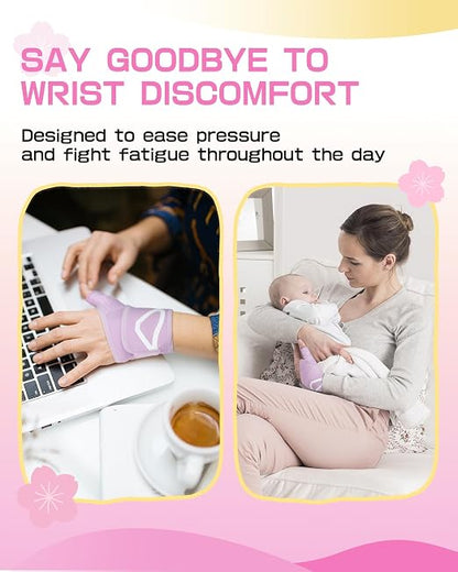 Wrist Brace with Soft-Touch Fabric, Right, M | Compression Wrist Support for Daily Wear, Typing & Work, Adjustable Wrist Wrap for Mild Carpal Tunnel, Tendonitis