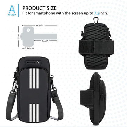 Running Armband, Cell Phone Purse Small Crossbody Bags for Women Men Kids Pouch for iPhone 15/14/13 pro/Plus/xs/xr/xs max, Galaxy S22 Ultra and More