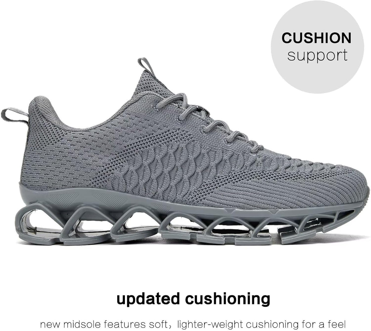 Men's Slip on Walking Running Shoes Blade Tennis Casual Fashion Sneakers Comfort Non Slip Work Sport Athletic Trainer
