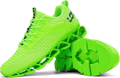 Vooncosir Men's Fashion Sneakers Breathable Mesh Running Shoes Blade Non Slip Soft Sole Casual Athletic Walking Shoes
