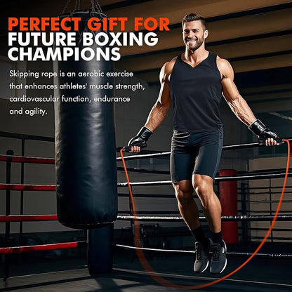 KUTIZE Jump Rope, Weighted Jump Rope for Men Women, Adjustable 1lb Heavy Skipping Ropes, Suitable for Boxing, Cardio, Home Fitness, Training Muscle, Home Gym Workout Equipment for Full Body Exercise