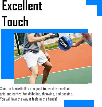 Senston Kids Basketball Balls Size 3/5/7 Basketballs Indoor Outdoor 27.5/29.5 inch Basketball Gifts for Kids/Girls/Boys