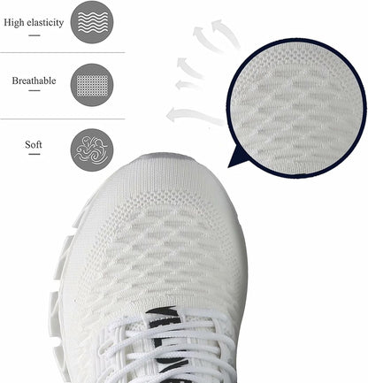 Men's Running Shoes Blade Tennis Walking Fashion Sneakers Breathable Non Slip Gym Sports Work Trainers