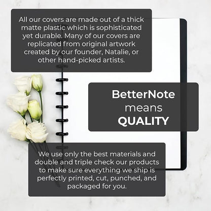 BetterNote COVER 8-Disc Planner Lightweight Durable SMALL (Not) Malachite