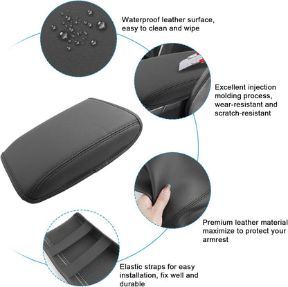 SXCY for 2022-2025 Subaru WRX Armrest Cover [Add Pad] 2024 2025 WRX Center Console Cover for 2024 2025 Subaru WRX Console Cover 2024 2025 WRX Accessories [6-Speed Manual Gearbox Only]