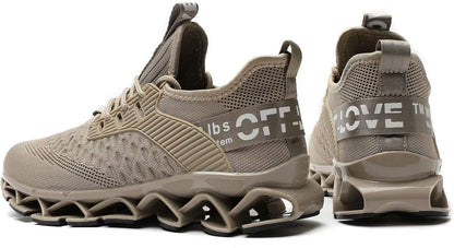 Vooncosir Men's Fashion Sneakers Breathable Mesh Running Shoes Blade Non Slip Soft Sole Casual Athletic Walking Shoes