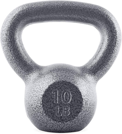 WF Athletic Supply Hammerstone Painted Cast Iron Kettlebells, Home & Gym Equipment, Great for Strength Training, Full Body Workout & Crossfit Training, Color & Size Options Available in 10-80 Pounds