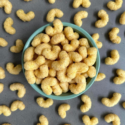 CauliPuffs - Corn, Rice, and Cauliflower Gluten Free Puffed Snack (15 x 0.75oz Bags, Vegan Salt & Pepper)