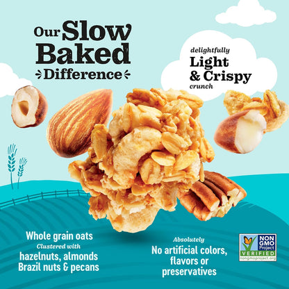 Jordans Slow Baked Granola | Four Nut Granola with Almonds, Brazil Nuts and Pecans | non-GMO, No Artificial Flavors, Colors, or Preservatives | Better for You Snacks for Adults & Kids | 11.4 oz (Pack of 3)