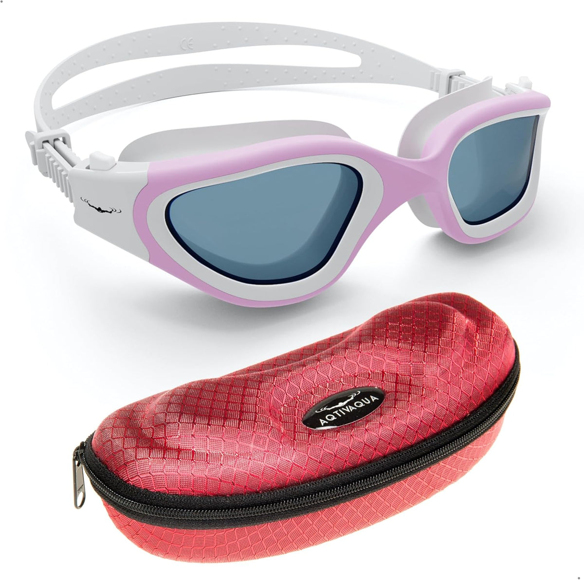 AqtivAqua Swimming Goggles, DX Wide View Swim Goggles for Adult Men Women, Anti Fog No Leaking