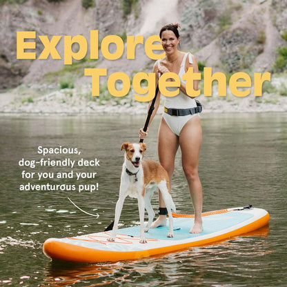 Retrospec Weekender Inflatable Paddle Board with Beach Accessories - 10'6" X 32in SUP Board, Textured Deck Pad, Pump & Travel Bag - Lightweight iSUP