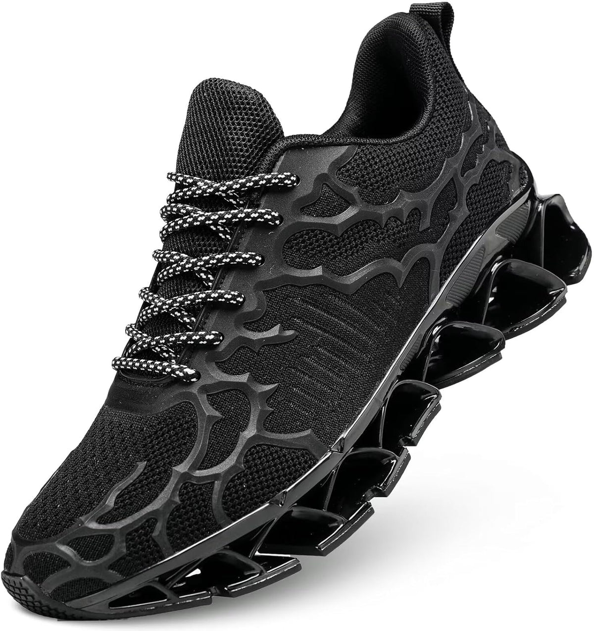 Vooncosir Men's Fashion Sneakers Breathable Mesh Running Shoes Blade Non Slip Soft Sole Casual Athletic Walking Shoes