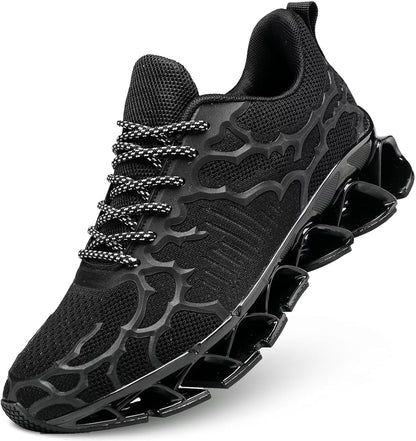Vooncosir Men's Fashion Sneakers Breathable Mesh Running Shoes Blade Non Slip Soft Sole Casual Athletic Walking Shoes