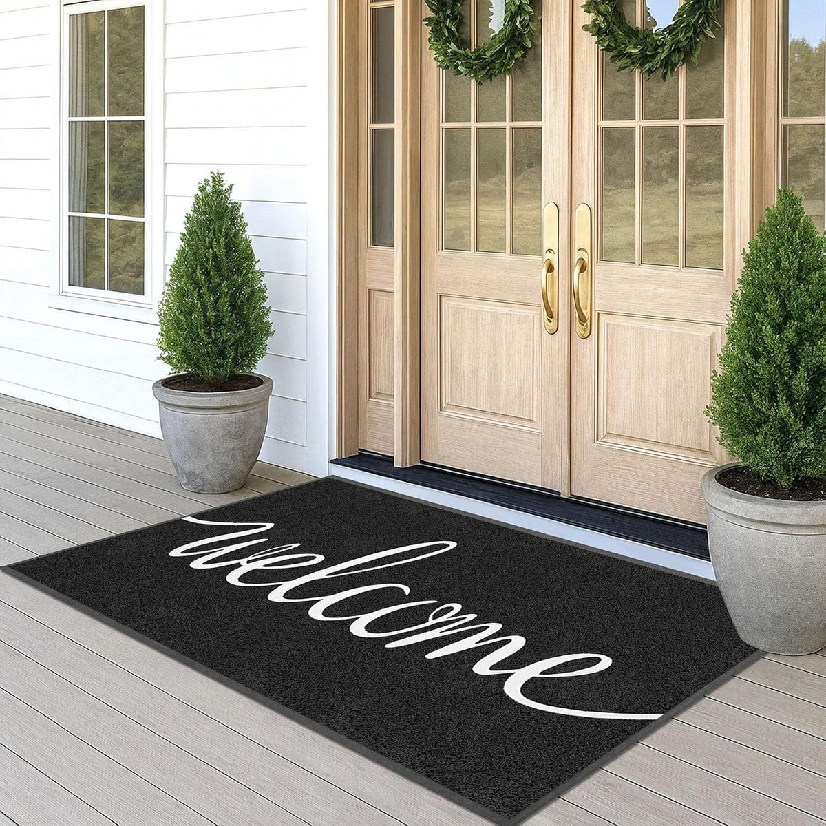 EARTHALL Funny Welcome Mats Outside/Inside 71"x47", Front Door Mat Outdoor Entrance, Indoor Outdoor Mats for Home Entrance, Funny Doormat Outside/Inside Entry, Front Porch Decor for Farmhouse