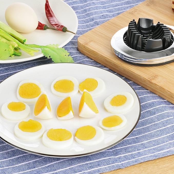 Egg Slicer Cutter Multi-functional Hard Boiled Egg Wedger (2 in 1)