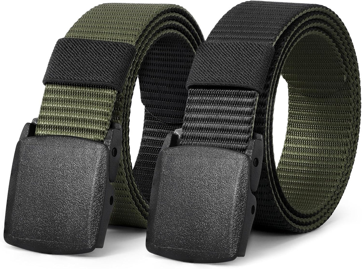 JASGOOD Nylon Canvas Breathable Military Tactical Men Waist Belt With Plastic Buckle