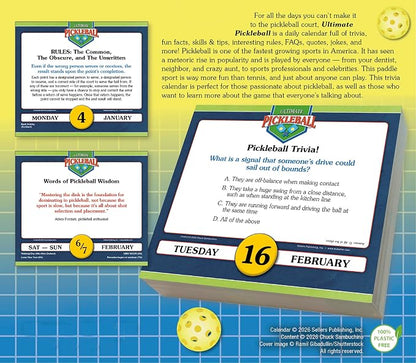 Ultimate Pickleball 2027 Daily Desk Calendar: Boxed Page-a-Day Sports Trivia Calendar with Day-to-Day Tips, Techniques & Fun Facts for Pickleball Players