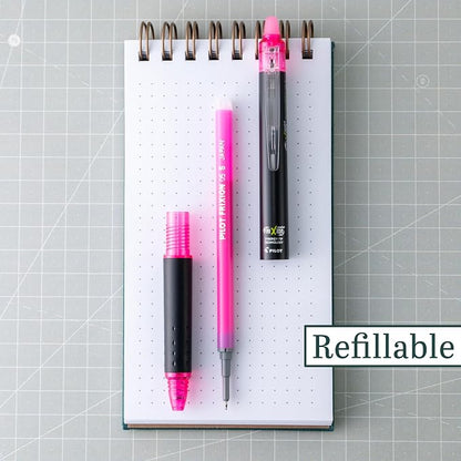 Pilot Pens, Extra Fine Point 0.5 mm, Pack of 12, Pink Ink