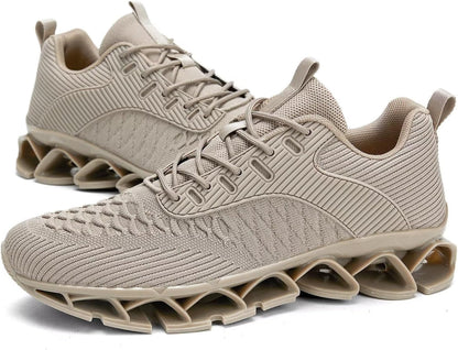 Men's Slip on Walking Running Shoes Blade Tennis Casual Fashion Sneakers Comfort Non Slip Work Sport Athletic Trainer