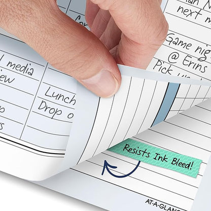 AT-A-GLANCE 2027 Planner Refill Daily & Monthly, 5.5" x 8.5", Desk Size 4, Two Page Per Day Refill, 7-Ring Loose-Leaf, Zenscapes (281-225-27)