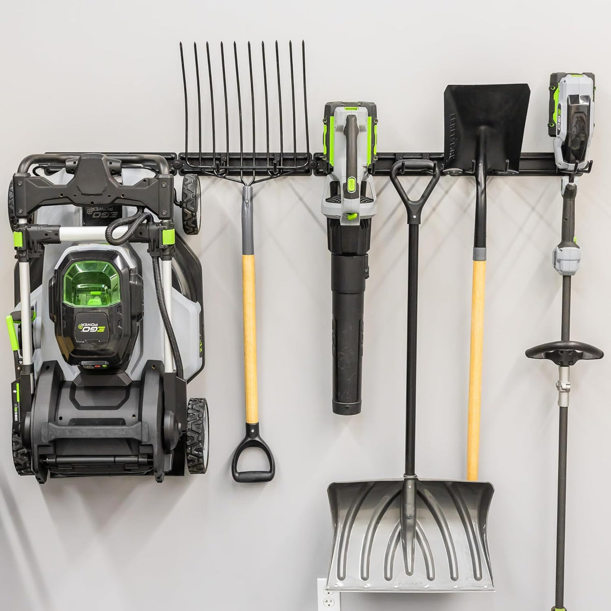 StoreYourBoard 64" Modular Garage Garden Tool Organizer Wall Mount – Heavy Duty Garden Tool Rack for Garage Organization and Storage, Wall Tool Organizer for Shovels, Rakes, Yard Tools, Holds 600 lbs