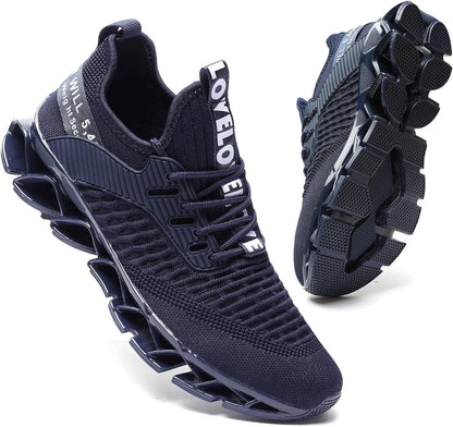 Men's Running Shoes Blade Tennis Walking Fashion Sneakers Breathable Non Slip Gym Sports Work Trainers