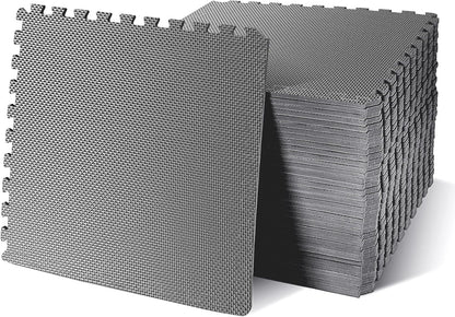 Hulkfit Puzzle Exercise Mat with EVA Foam Mat Interlocking Floor Tiles for Home Gym Mats Flooring for Garage Floor Padding for Kids Exercise Equipment Mats