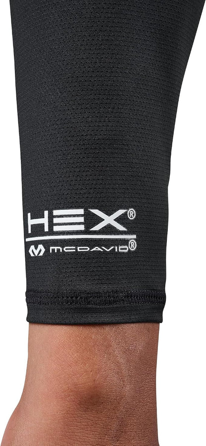 McDavid HEX Shooter Arm Sleeve Single Padded Compression Sleeve Basketball Football Sports Protection