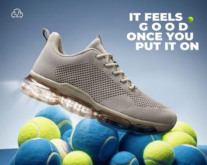 Men's Air Cushion Running Shoes Breathable Tennis Fashion Sneakers Non Slip Workout Casual Sport Shoes Gym Training Comfortable Walking Shoes