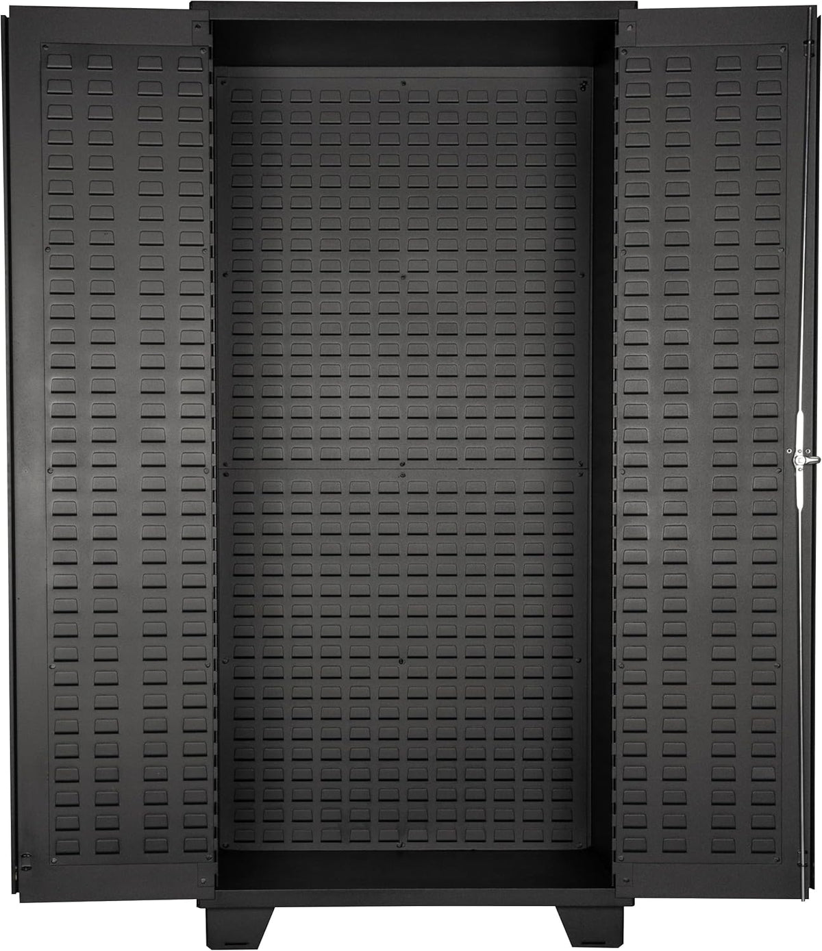 Jamco Tool Storage Cabinets with Bin Mounts, Model DF, Includes 122 Bins, 36-Inch W x 24-Inch D x 78-Inch H, Red Bins