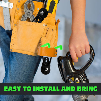 Landhoow Large Magnetic Hooks Heavy Duty Garage Magnet Hooks Strong Storage Utility Magnetic Hangers with Anti Slip Rubber Coating for Indoor and Outdoor Hanging(Green,6 Pcs)
