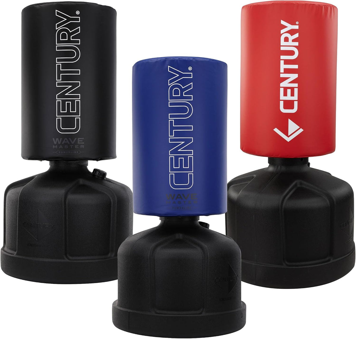 Century Wavemaster Powerline Extra Large, Freestanding Kickboxing Bag, Martial Arts Punching Bag, Eight Height Adjustments, Karate, Tae Kwon Do, MMA, High-Density Foam
