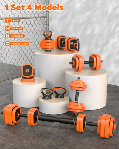 Adjustable Dumbbells Set, 45/65/85 lbs Free Weight Set with Connector, 4 in1 Dumbbells Set for Home Gym Workout