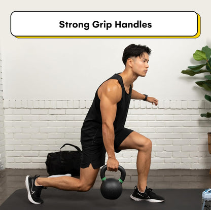Kettlebell Kings Powder Coated Kettlebell Weights - 9-97 lb Strength Training Kettlebells for Men and Women - Hand Weights Workout Gym Equipment - Weights Set for Home Gym- New