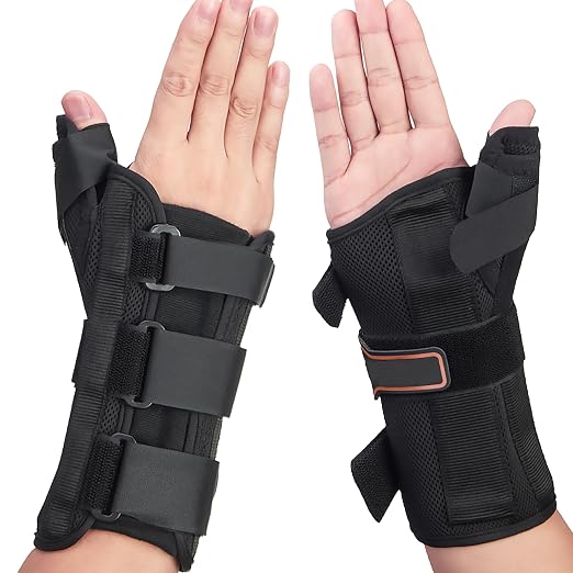 Wrist Brace & Thumb Spica Splint, for De Quervain's Tenosynovitis, Tendonitis, Carpal Tunnel & Arthritis Wrist Support Thumb Splint (Right Hand - Small)