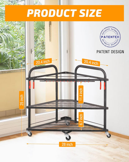 PLKOW Weight Rack for Dumbbells, Home Gym Storage for Dumbbells Yoga Mat Kettlebells, Yoga Mat Storage Rack for Garage, Home Gym