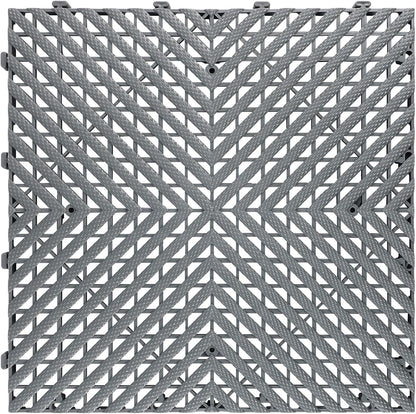 Interlocking Garage Floor Tiles - 0.79in,Vented, Self-Draining, Non-Slip Flooring, Modular, Virgin Polypropylene, Ideal for Garages, Patios, Basements, Decks -51.6 sq ft (Grey, 30PCS)