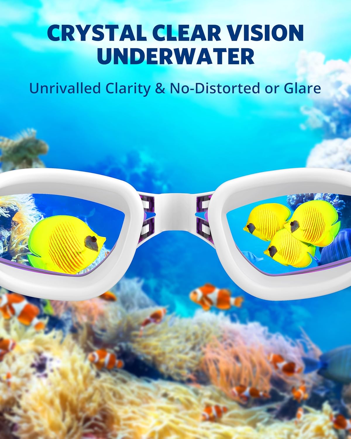 Aegend Swim Goggles, Swimming Goggles No Leaking Full Protection Adult Men Women Youth