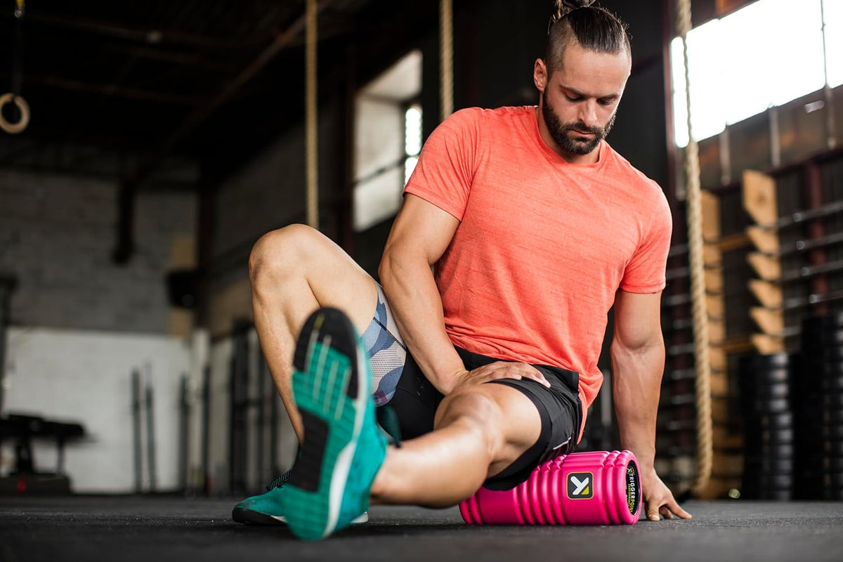 TriggerPoint Grid 1.0 Foam Roller - 13" Multi-Density Massage Roller for Deep Tissue & Muscle Recovery - Relieves Tight, Sore Muscles & Kinks, Improves Mobility & Circulation - Targets Key Body Parts