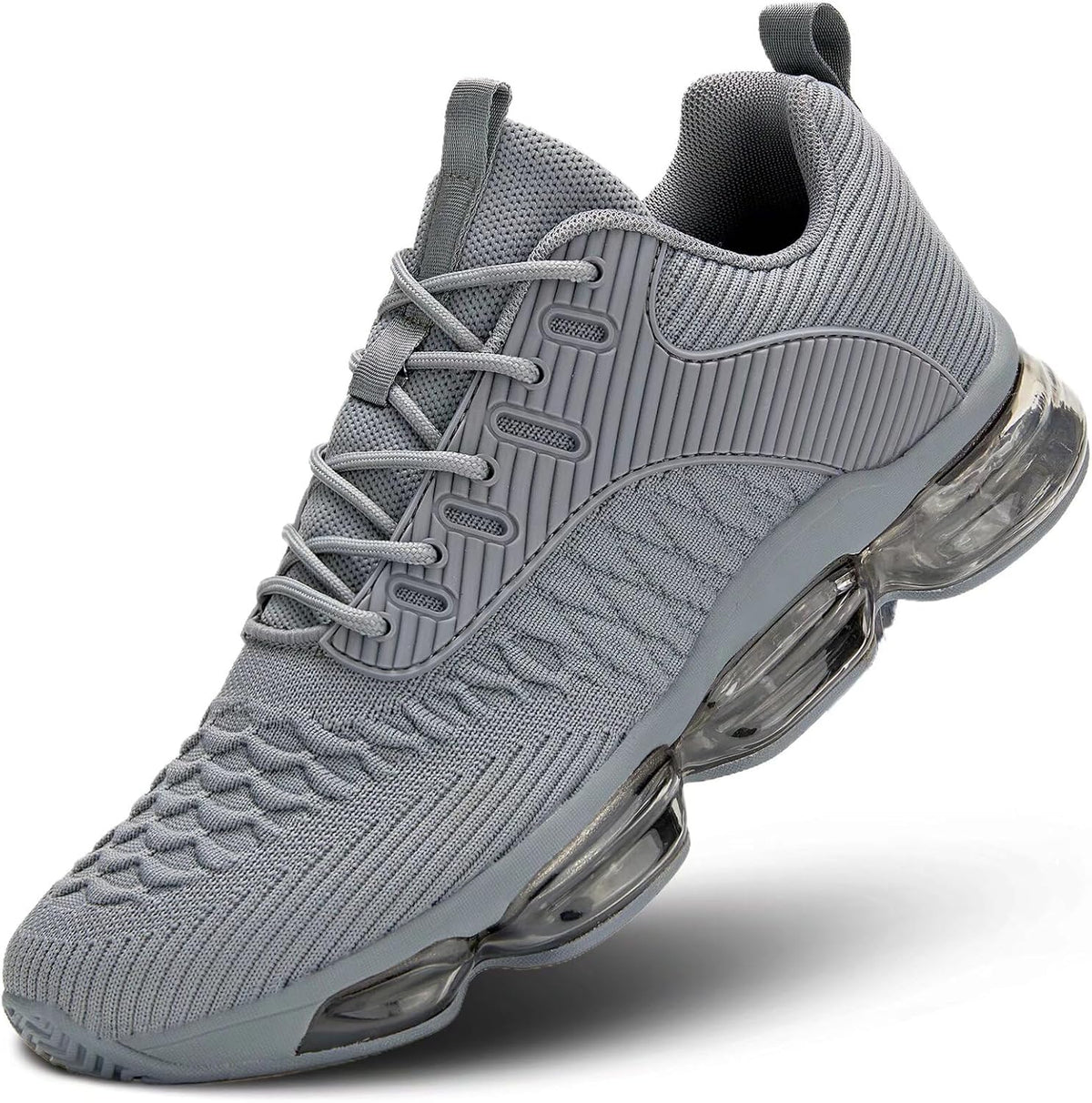 Mens Running Shoes Air Low Top Comfort Walking Lace Up Sneakers Breathable Fashion Tennis Sport Gym Fitness Cross Trainers
