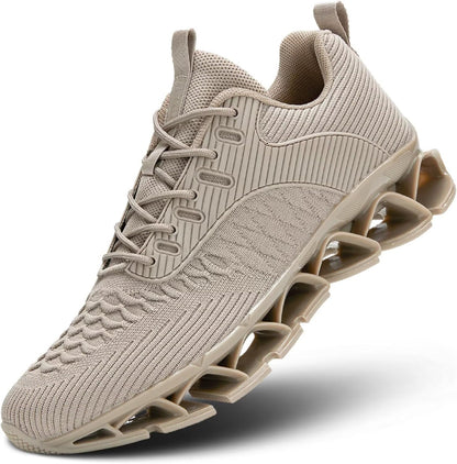 Men's Slip on Walking Running Shoes Blade Tennis Casual Fashion Sneakers Comfort Non Slip Work Sport Athletic Trainer