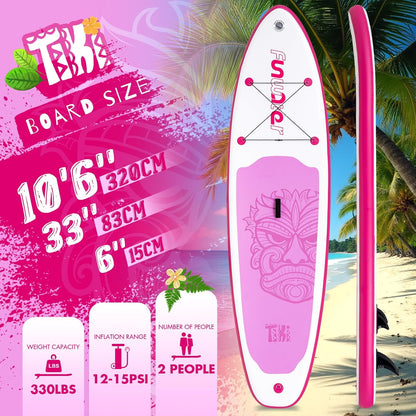 FunWater Inflatable Ultra-Light Stand Up Paddle Board for All Skill Levels with Premium SUP Paddleboard Accessories,Non-Slip Comfort Deck for Youth & Adults