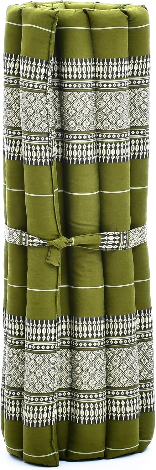 Leewadee Zabuton Seating Cushion – Square Floor Seat for Meditation Exercises, Light Yoga Mat Filled with Kapok