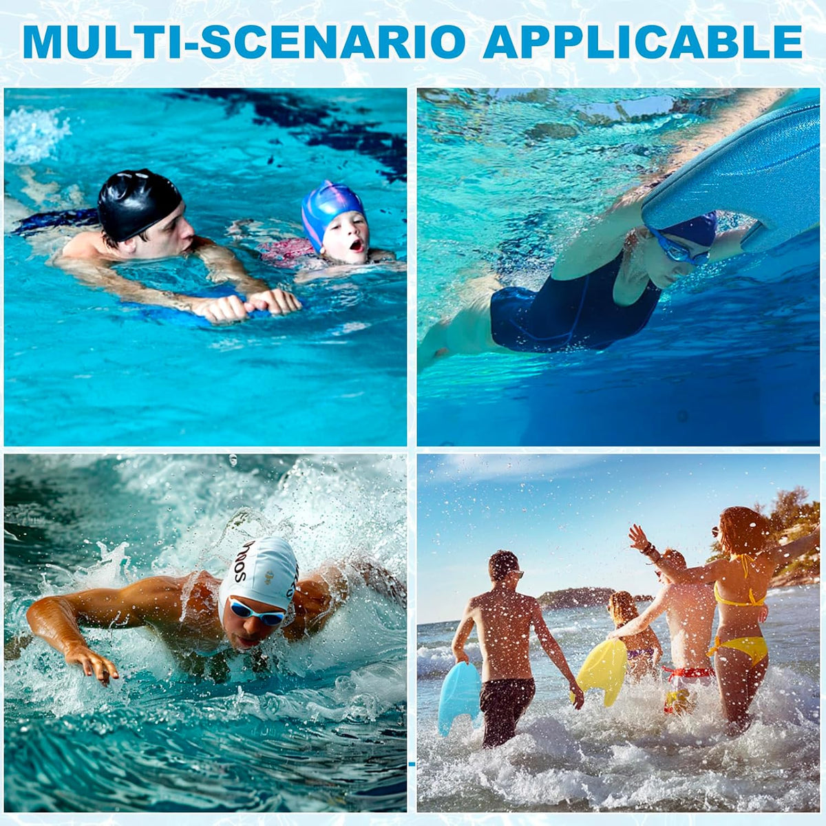 EPP Swimming Kickboard, Training Board, with Ultra-Lightweight and Great Buoyancy for Swimming Lessons, Lap Swimming, Water Aerobics