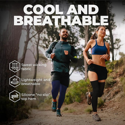 Tough Outdoors Leg Compression Sleeve - Leg Sleeves for Men & Women - Compression Calf Sleeves - Basketball Football Cycling