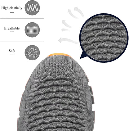 Men's Slip on Walking Running Shoes Blade Tennis Casual Fashion Sneakers Comfort Non Slip Work Sport Athletic Trainer
