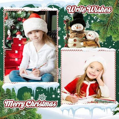 Yexiya 48 Pcs Christmas Pencils Wood with Erasers 12 Designs Bulk