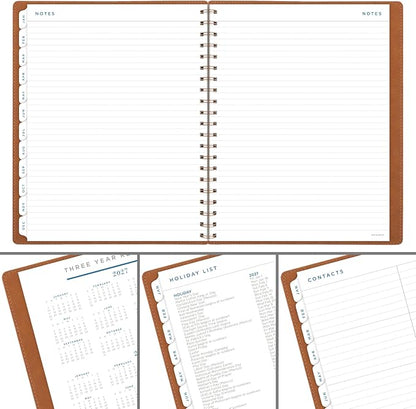 AT-A-GLANCE® Signature Collection 2027 Weekly Monthly Planner, Brown, Large, 8 1/2" x 11"