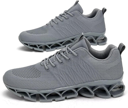 Men's Slip on Walking Running Shoes Blade Tennis Casual Fashion Sneakers Comfort Non Slip Work Sport Athletic Trainer